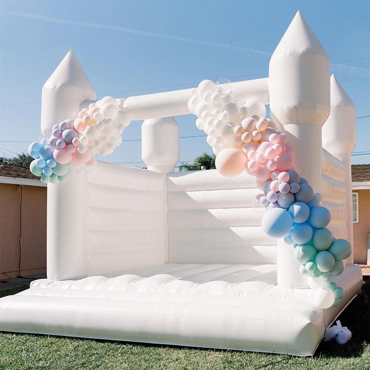 White bounce house